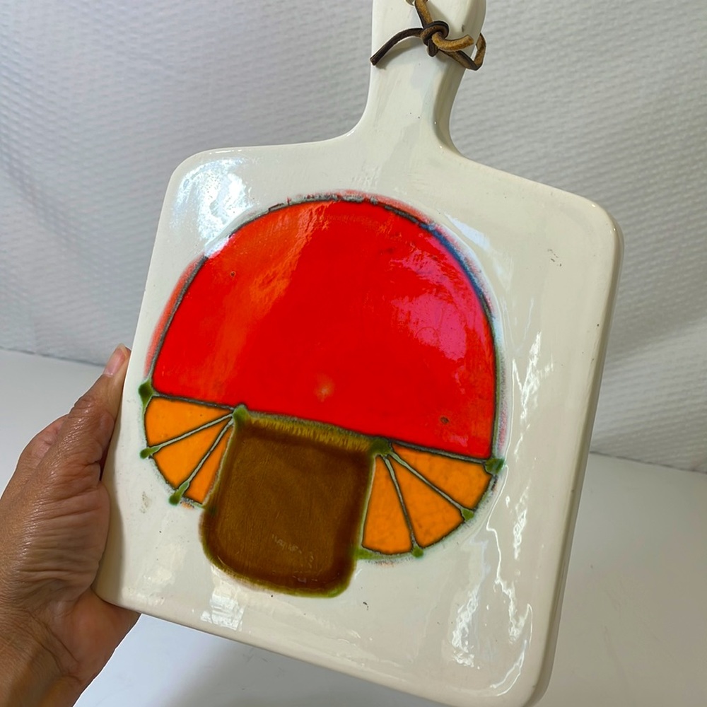 🍄Ardencraft Ceramic Mushroom Kitchen Trivet Wall Hanging Decor🍄